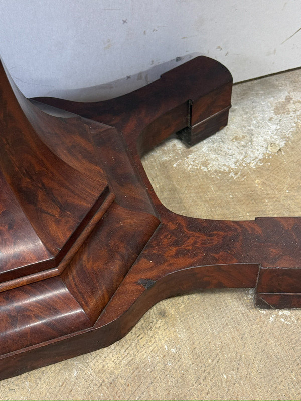 antique empire Meeks card game console table flame mahogany 1830 gallery