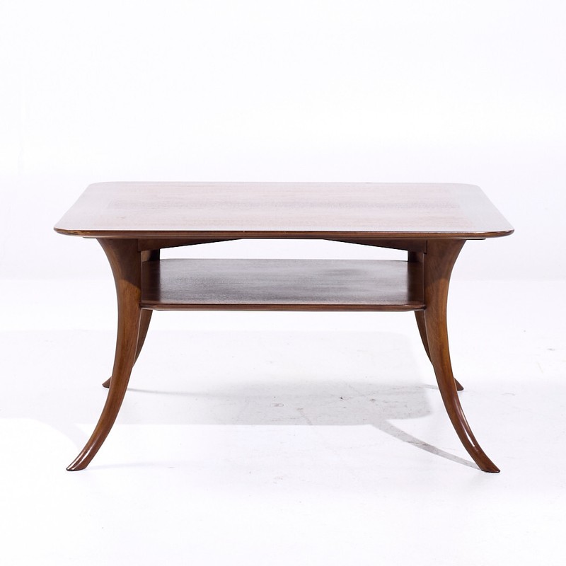 Robsjohn Gibbings for Widdicomb Mid Century Sabre Leg Mahogany Coffee Table gallery