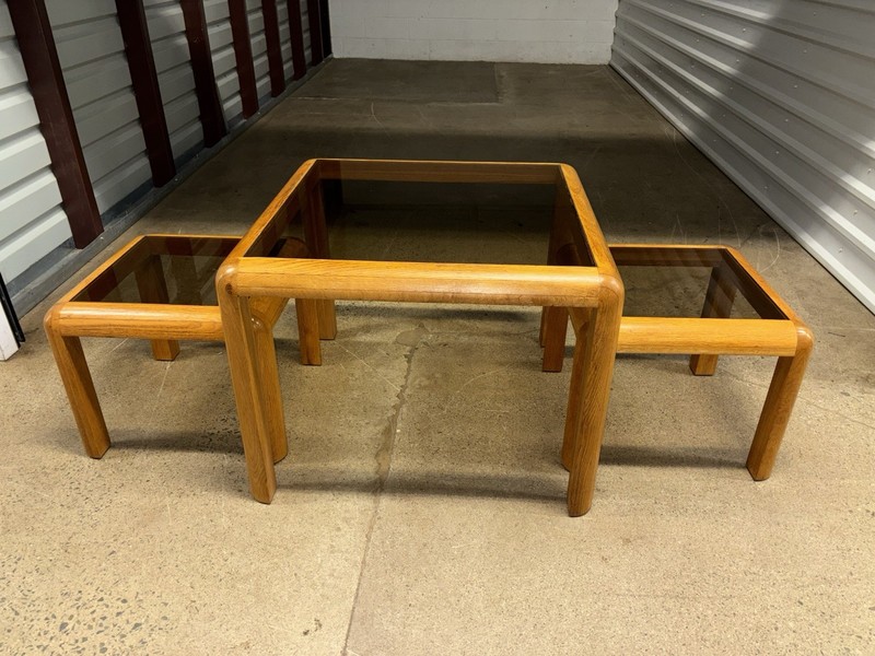 Vintage Mid Century Danish Modern Side Tables by Lou Hodges for Mersman