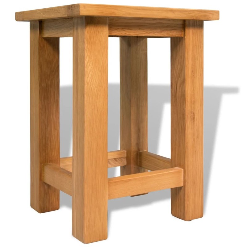 End Tables 2 Pcs Wooden Side Table Bedroom Bedside Table Solid Oak Wood vidaXL gallery