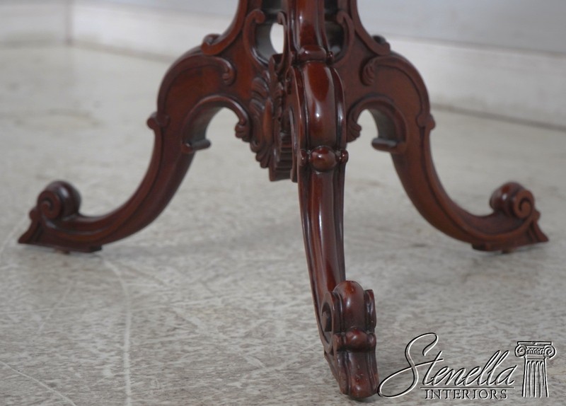 L70898: HICKORY CHAIR Mt Vernon Mahogany Pie Crust Tea Table gallery