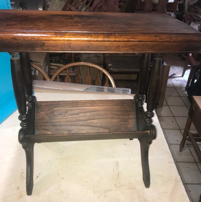 Pine Bookshelf Table / End Table (BST-13)