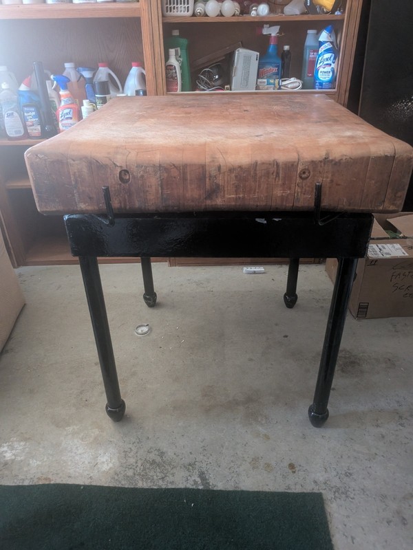 Fabulous one of a kind vintage butcher block gallery