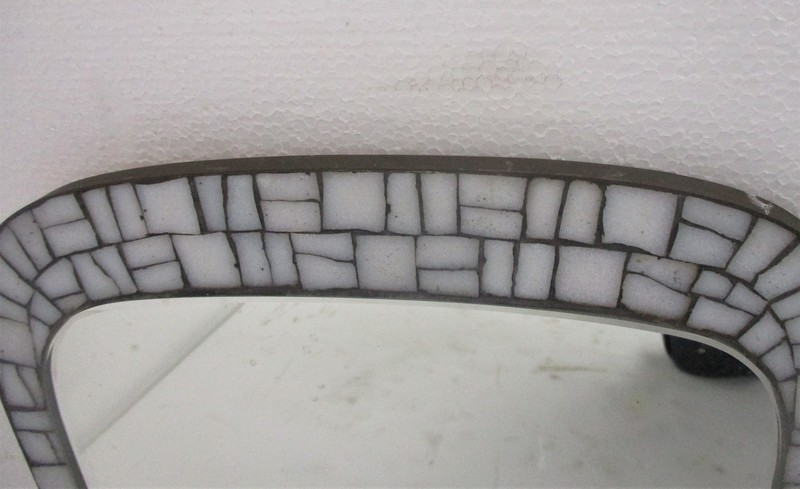 Ornate Wall Mounted Console Mirror Vanity Hallway Vintage Mosaic Tiles Beveled G gallery