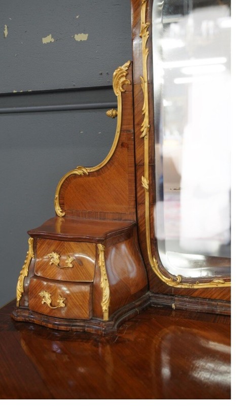 Louis XV- Style Dressing Table Gilt BronzeAdjustable Mirror. SALE SALE ! gallery