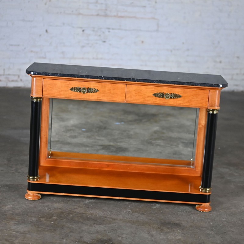 1995 Neo Classic Biedermeier Style Thomasville Grand Classic Console Sofa Table gallery