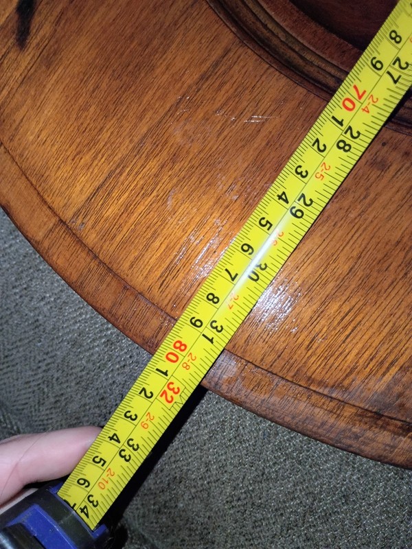 Hand Carved American Eagle End Coffee Table (Top Only) 1930s Walnut 31 3/4 Long gallery