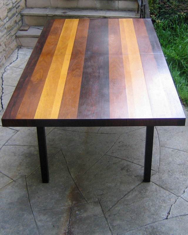 Beautiful Modern Wood Dining Table by Milo Baughman for Directional Mid Century