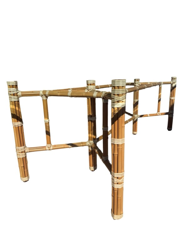 McGuire Organic rectangular Bamboo Dining Table gallery