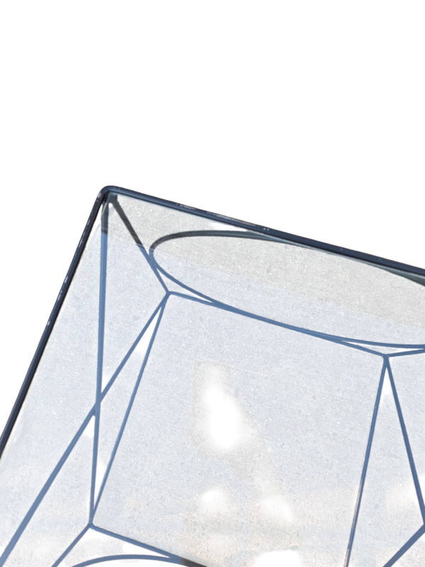Vintage Wrought Iron Rods XO Side End Table Attributed to Frederic Weinberg MCM gallery