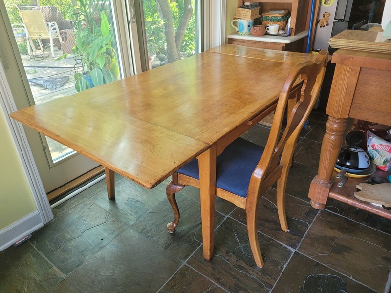 Restored Cushman Colonial Creation Extending Table, Birch, Cir.1940s gallery