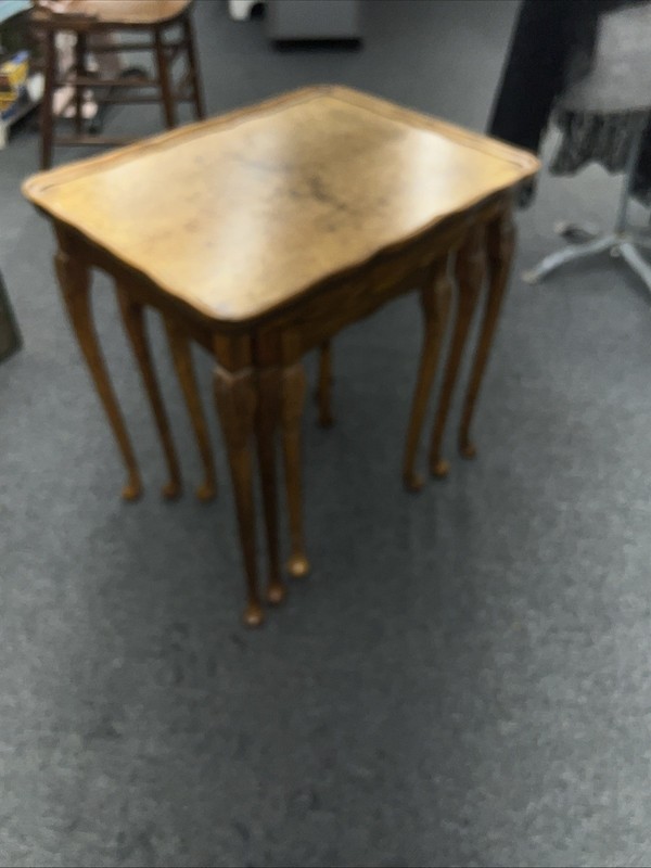 English Nesting Tables by Bevan Funnell Reprodux set of 3 tables Vintage England gallery