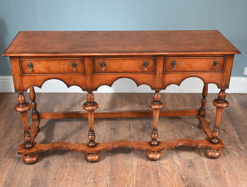 Jacobean Revival Dresser Walnut Server Tables Farmhouse gallery