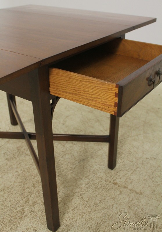 F55946EC: KITTINGER Chippendale Mahogany Pembroke Table gallery