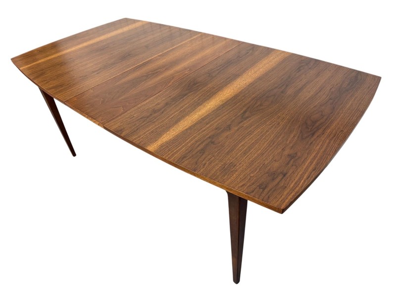 Mid-Century Modern Brasilia Style Walnut Dining Table - Refinished! gallery