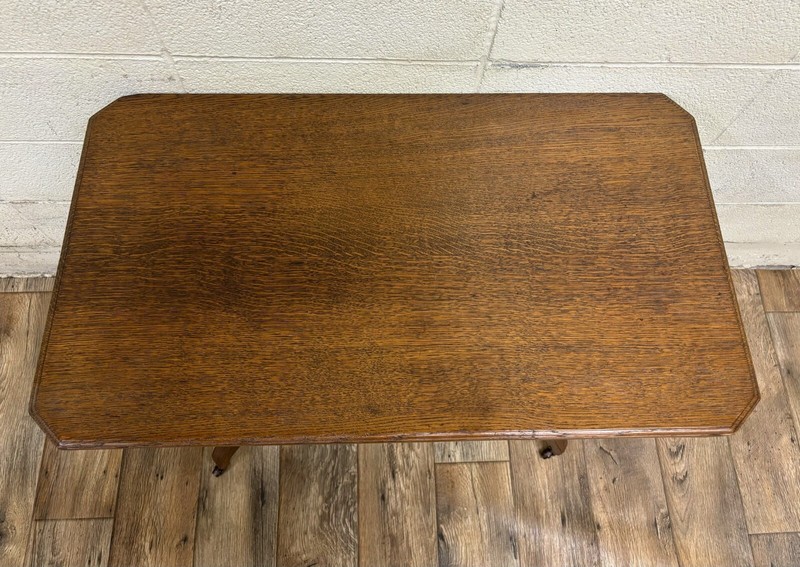 Antique Victorian Chittenden and Eastman Co. Tiger Oak Parlor Table Side Table gallery