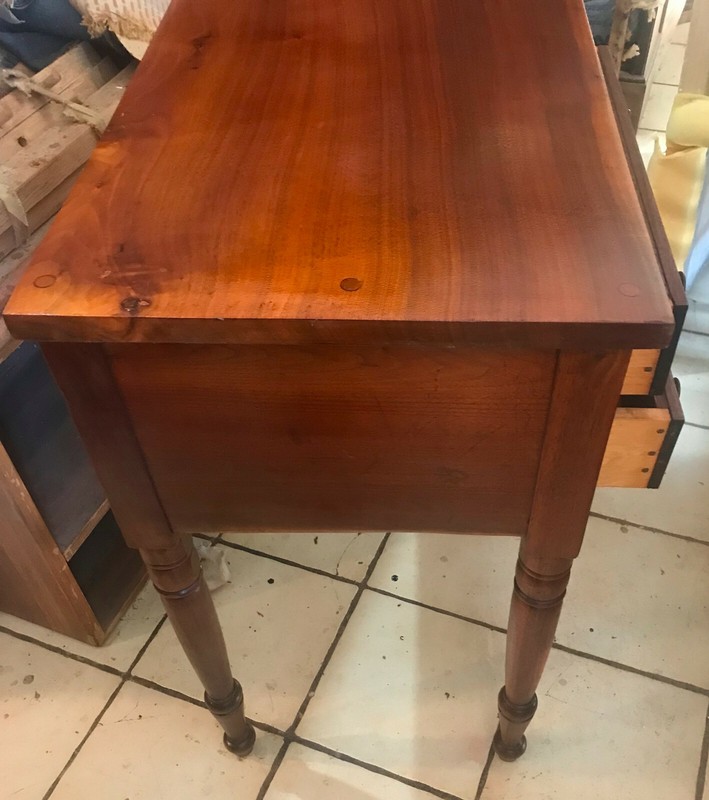 Solid Cherry 2 Drawer Work Table / Nightstand (NS47) gallery