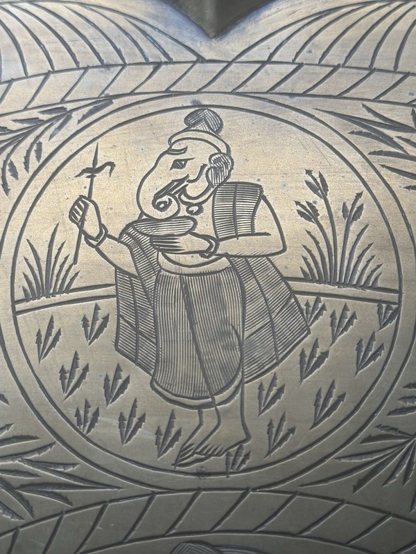 Antique Hindu Brass Table gallery