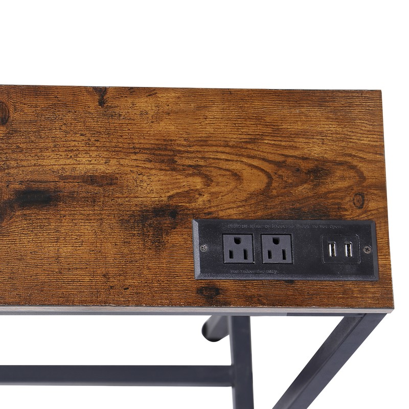70.8" Long Console Sofa Table with 2 Power Outlets & USB Ports for Living Room gallery