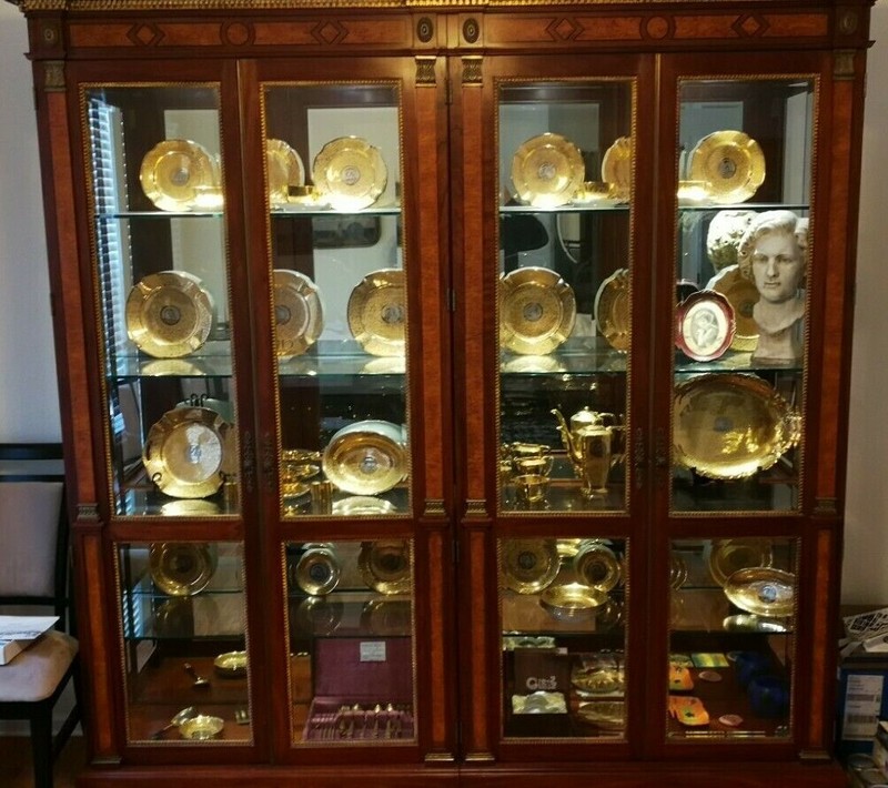 John Widdicomb Russian Collection Double China Cabinet 5588 – Grand Rapids Made