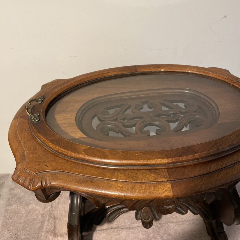 1930’s Tray Top Coffee Tea End Table gallery