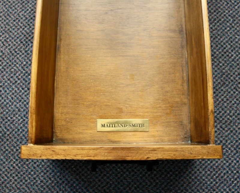 MAITLAND-SMITH Hand Made Oak 2-Drawer Mosaic Top ALTAR TABLE or DESK.35”H x 75”W gallery