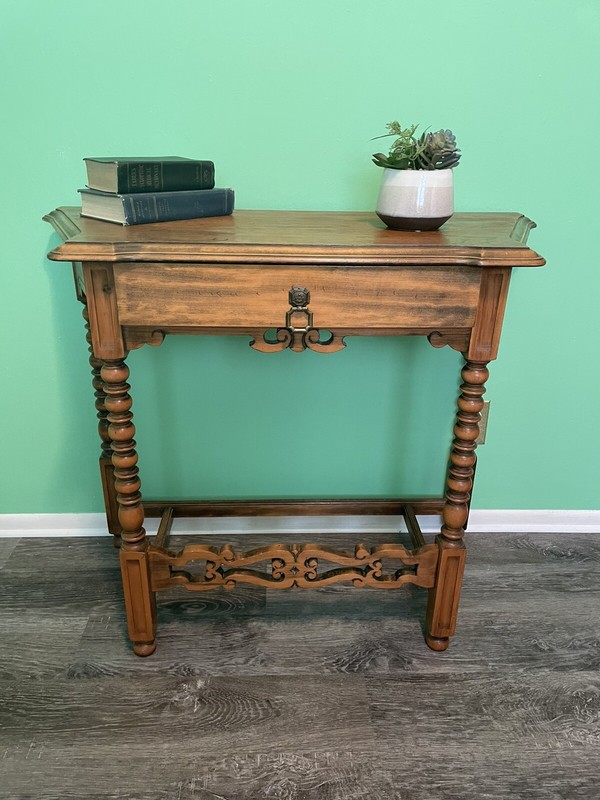 vintage antique console table
