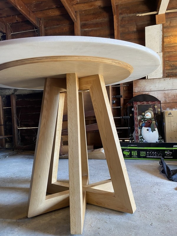 White Marble Dining Table, half off original price gallery