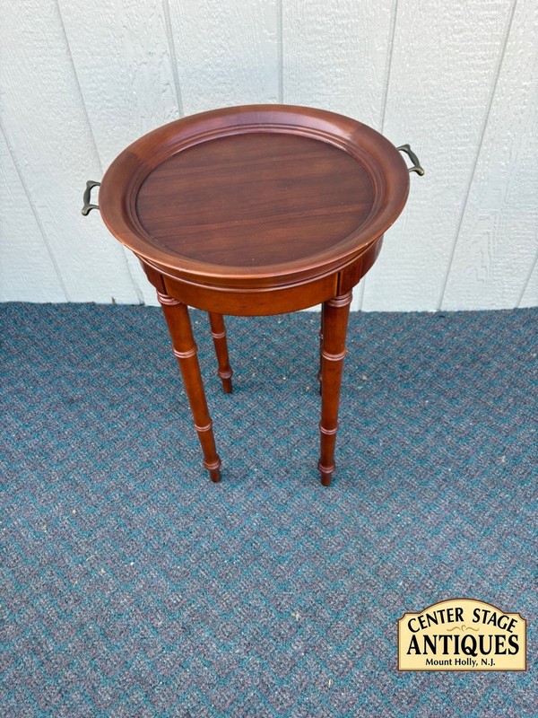 67558 Bombay Style Tray Top Side Table with Removable Top