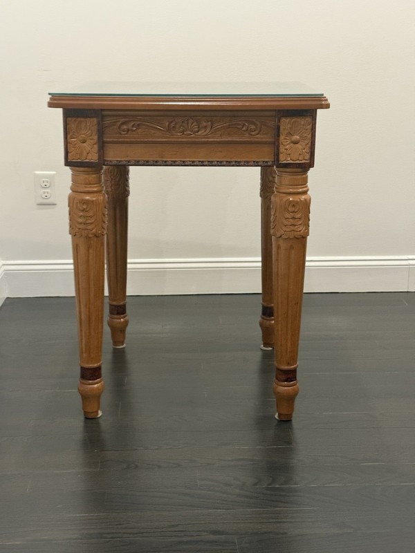 Antique Custom Wooden Table 24“ X 24“ 3 Feet Tall