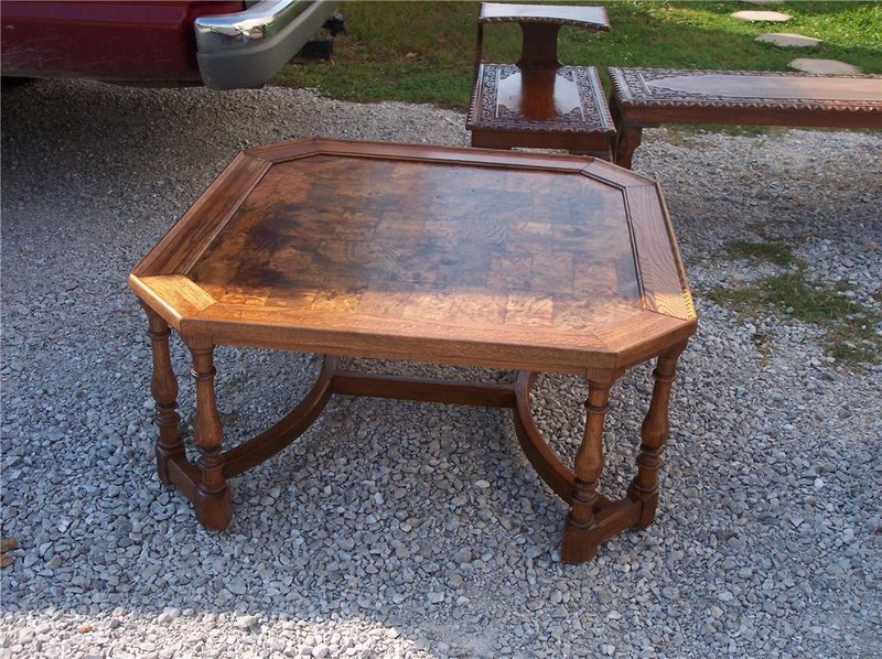 Mid Century Oak Elm Coffee Table (CT36)
