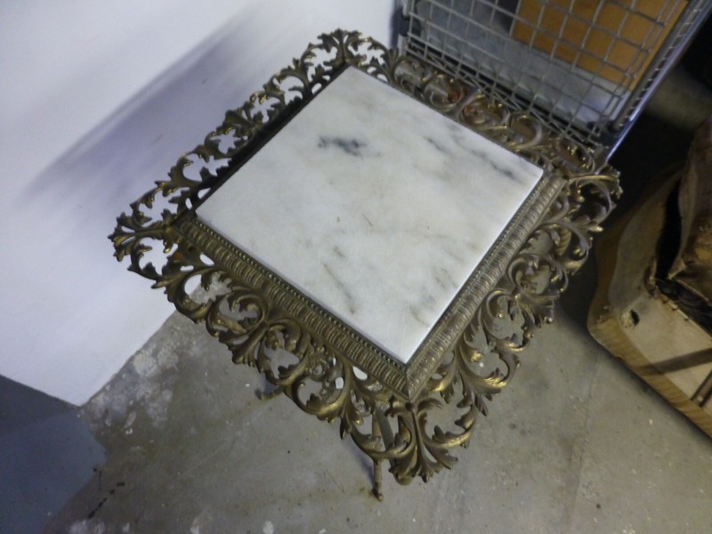VICTORIAN BRASS PLANT STAND c1890 gallery