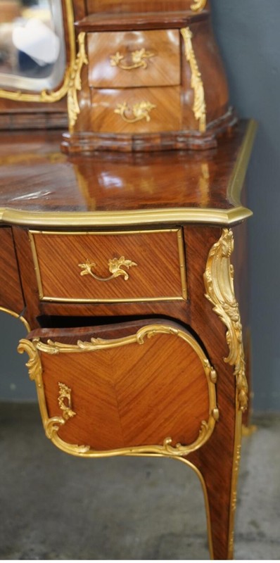 Louis XV- Style Dressing Table Gilt BronzeAdjustable Mirror. SALE SALE ! gallery