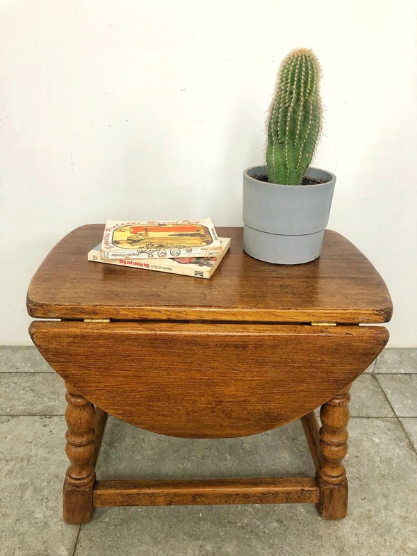 Italian vintage/antique folding, winged coffee table (1870s)