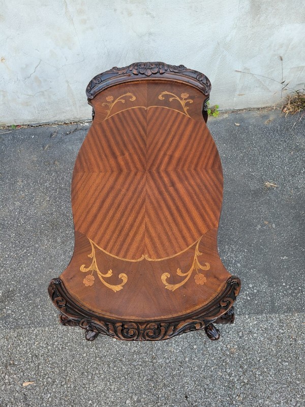 1930s Italian Beechwood Coffee Table – Hand-Carved, Classic Design gallery