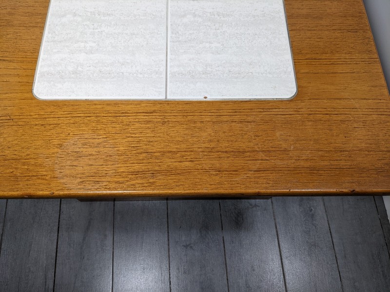 Vintage Gangso Mobler Mid Century Danish Modern Tile Top Teak Wood End Table gallery