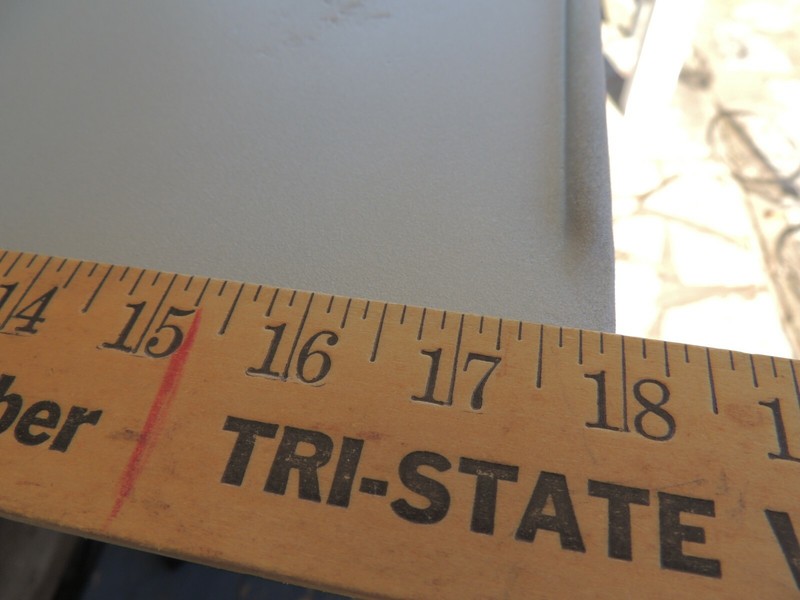 Vtg Antique Industrial End Table Butchers 1 side no Lip, Metal Iron Legs 1920s gallery