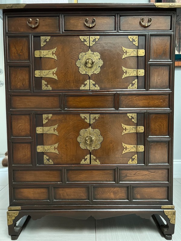 Vintage Oriental Side Table/ Cabinet gallery