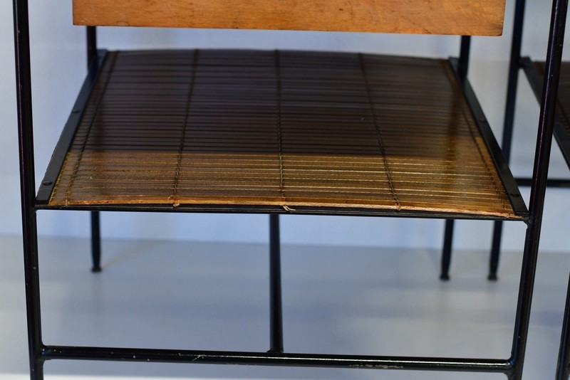 Mid Century Modern Pair of PAUL MCCOBB Wrought Iron PLANNER GROUP End Tables gallery