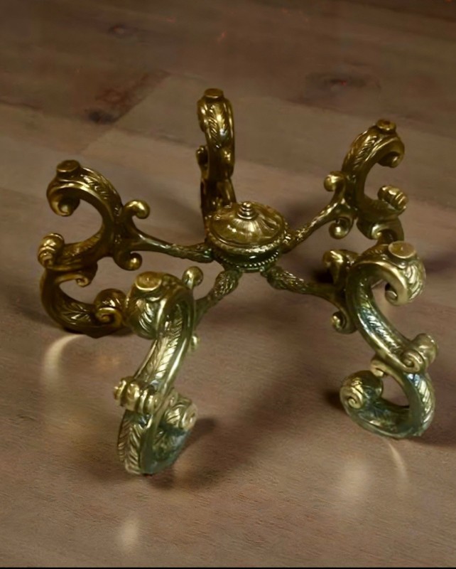 Vintage La Barge Brass And Polished Steel Coffee Table