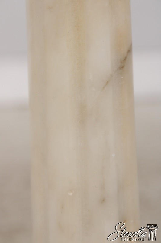 L73297: Antique Italian Neoclassical Marble Column Pedestal Table gallery