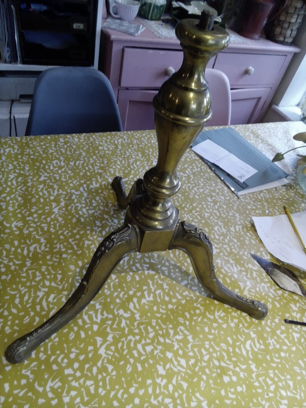 Vintage Brass Table Base