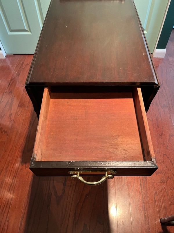 Early Mid Century Two Tier and Two Leafs Convertible Tea Table gallery