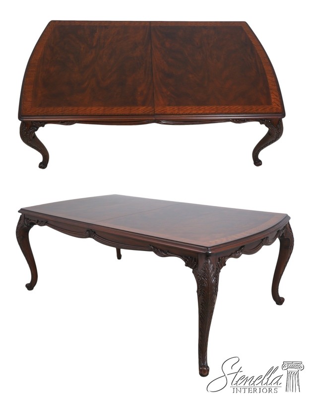 L72404: MAITLAND SMITH Mahogany Louis XVI Inlaid Dining Table