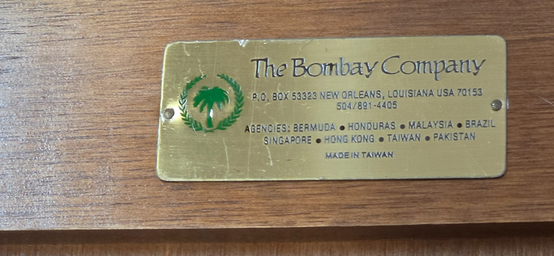 Chippendale style Butler Serving Tea caddy coffee table The Bombay Company gallery