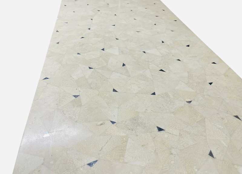 FANTASTIC POST MODERN TESSELLATED STONE CONSOLE BY OGGETTI gallery