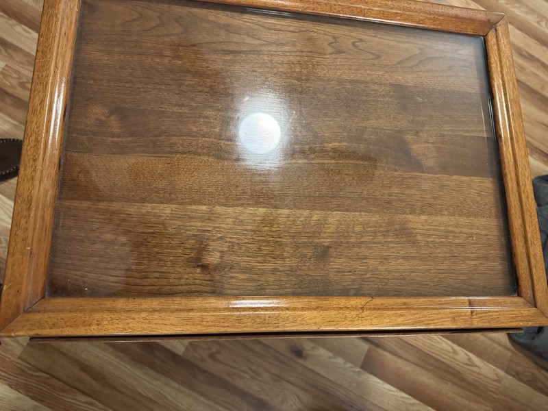 Tea Cart Serving Table, Drop Leaf with Glass Tray gallery