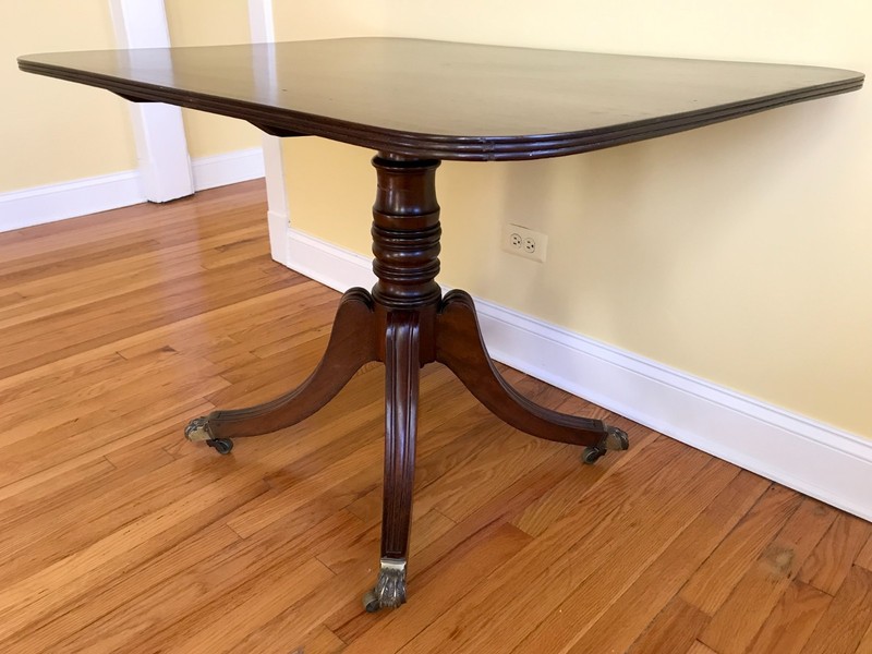 Antique Mahogany Regency Federal Duncan Phyfe Breakfast Table c. 1820