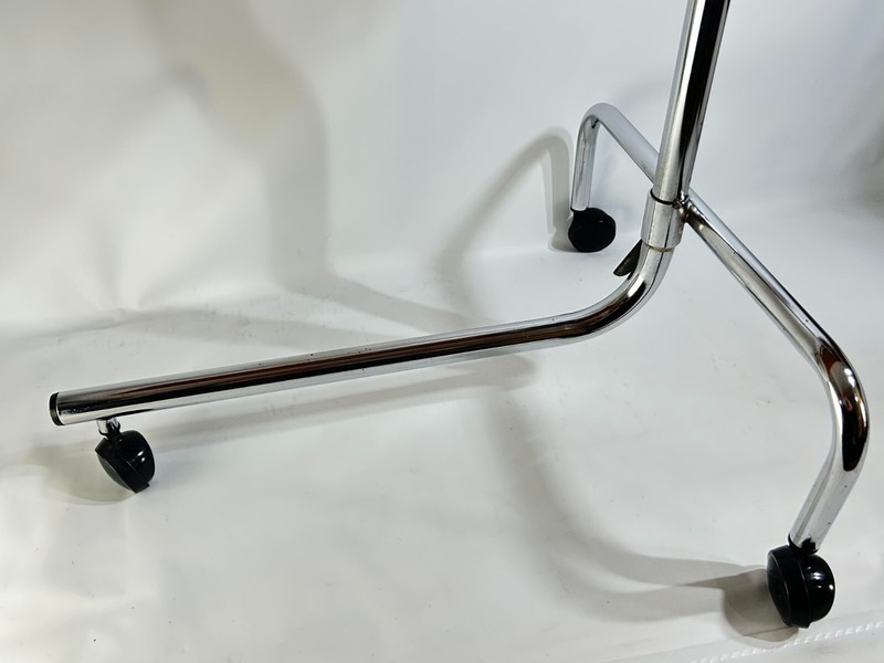 1970s Danecastle ApS Danish Modern Teak and Chrome Adjustable Reading Tray Table gallery