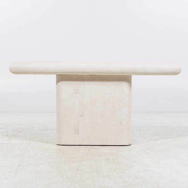 Postmodern Pedestal Console Table gallery